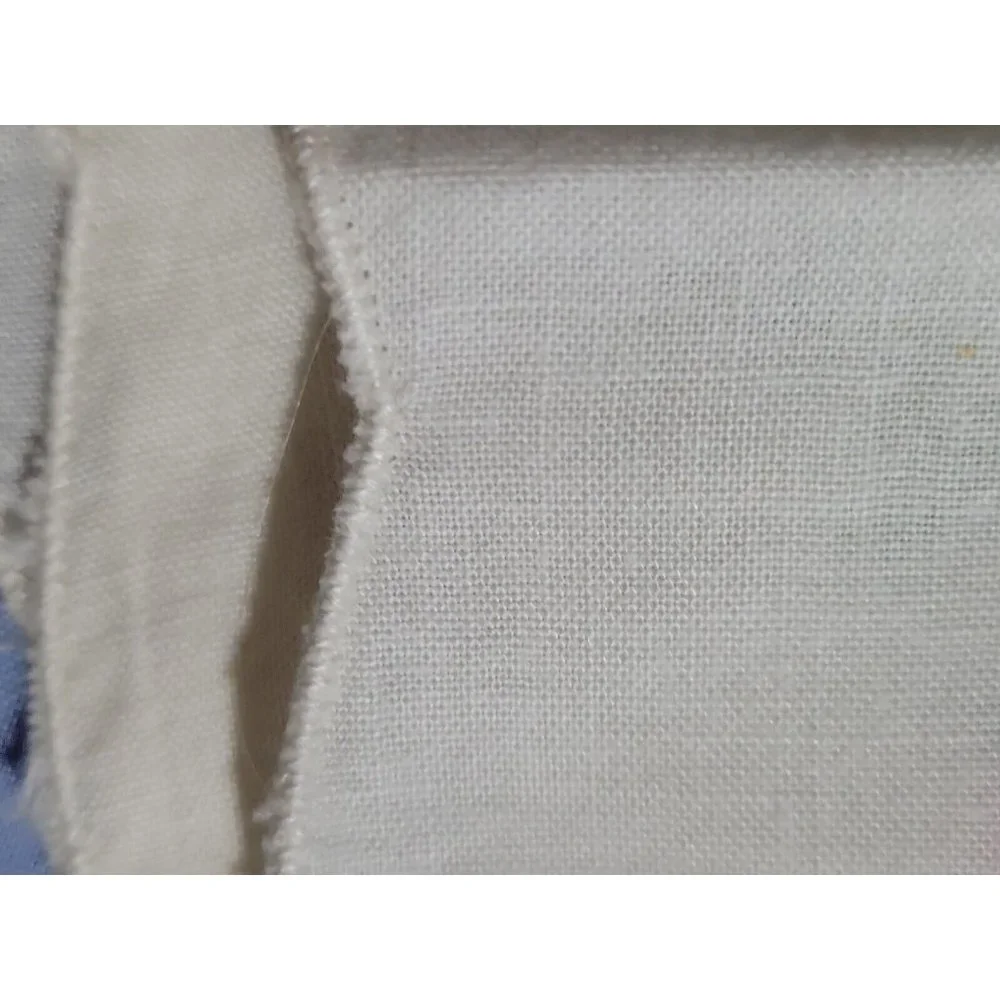 Starched Linen Tea Fingertip Towel Needlepoint Pink Floral Roses 13x19 inch Vtg